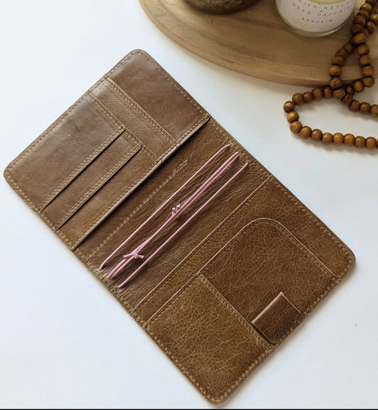 CUSTOM passport cover Almond Katja