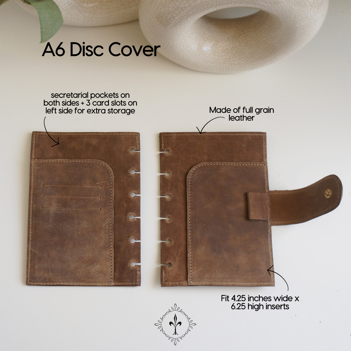 A6 Disc Cover - Choose your leather