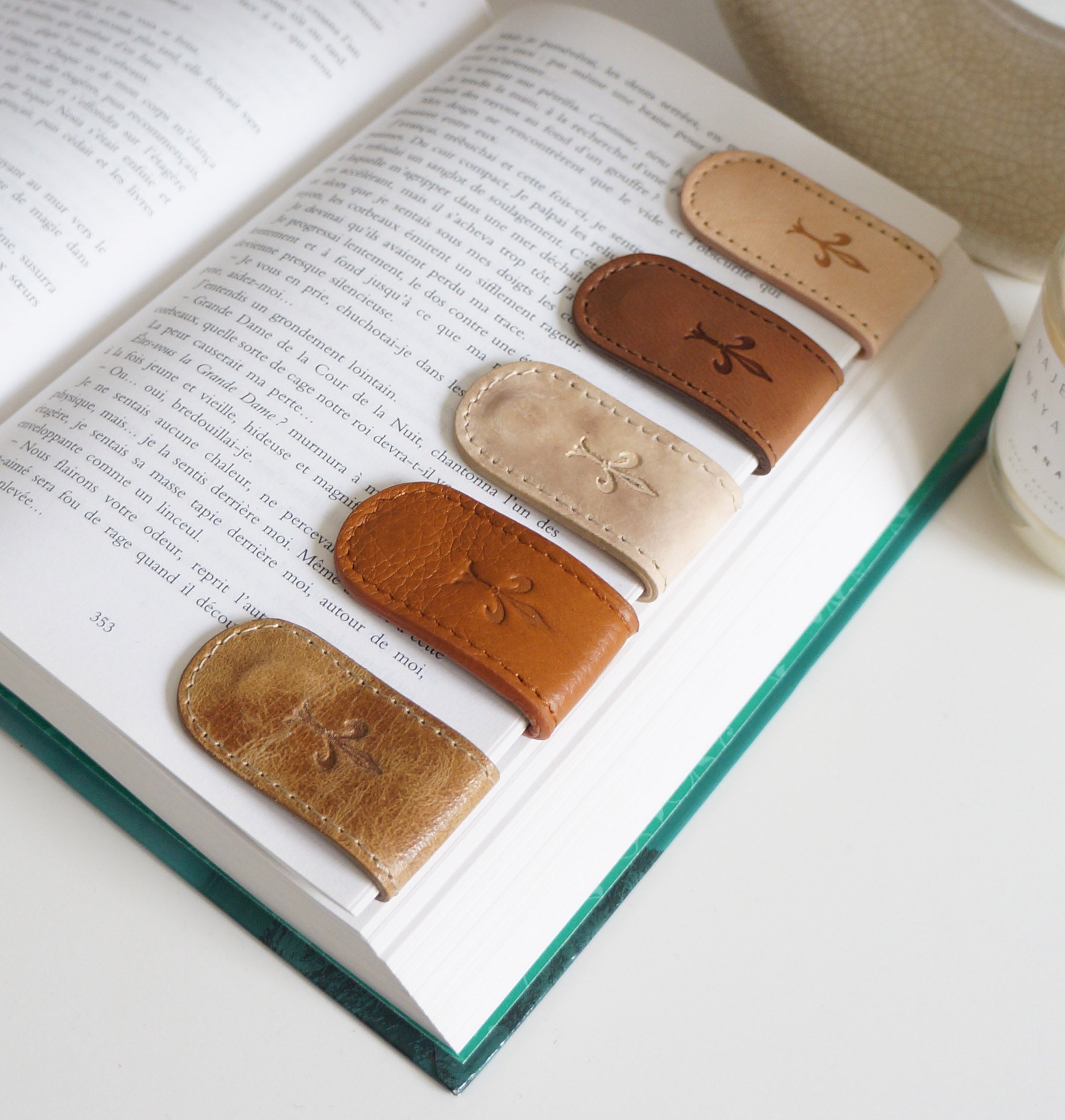 Magnetic Bookmarks - Neutral & Brown Tones