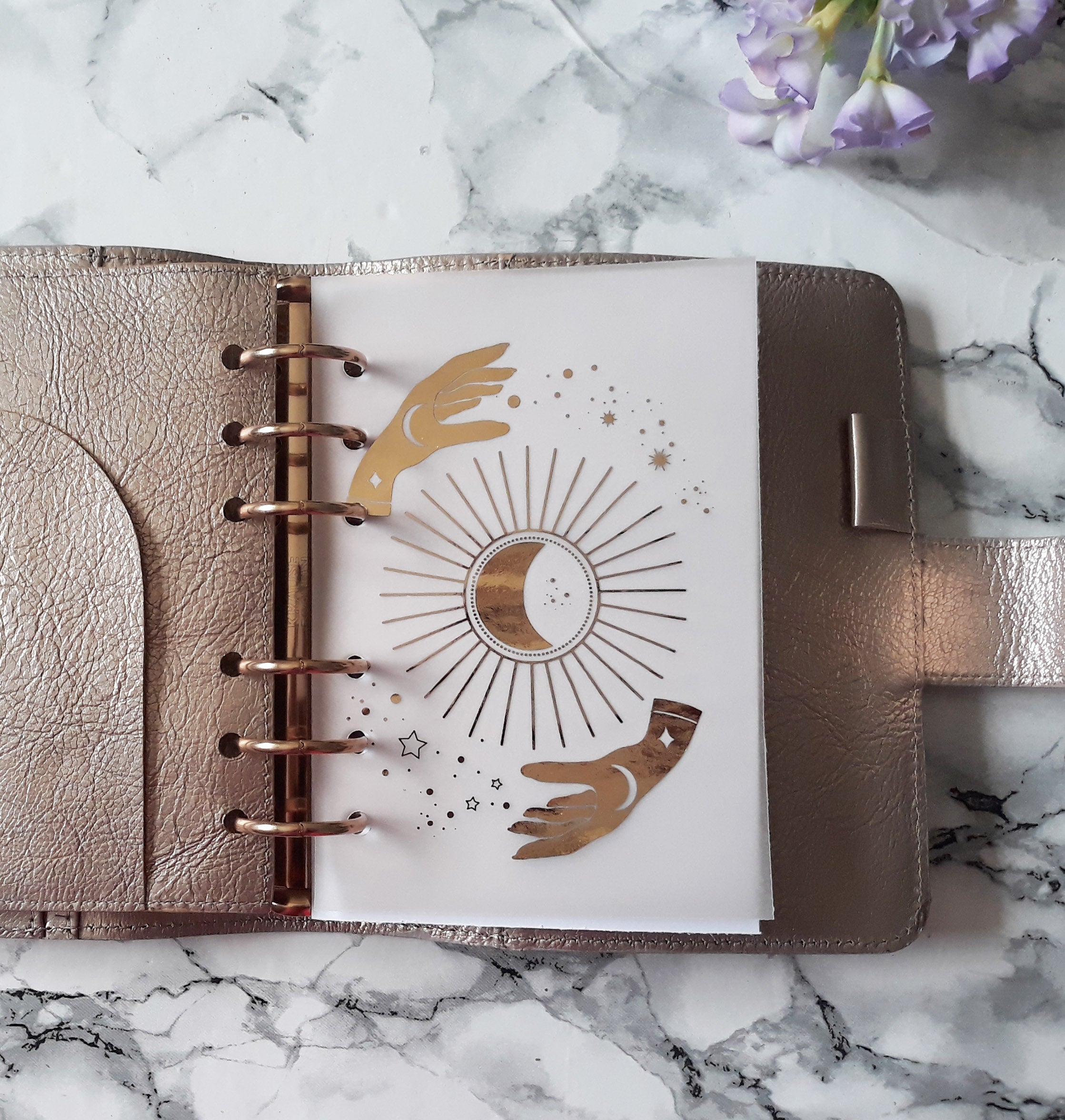 Vellum Foiled Astres Planner Dashboard - Naya Paperie