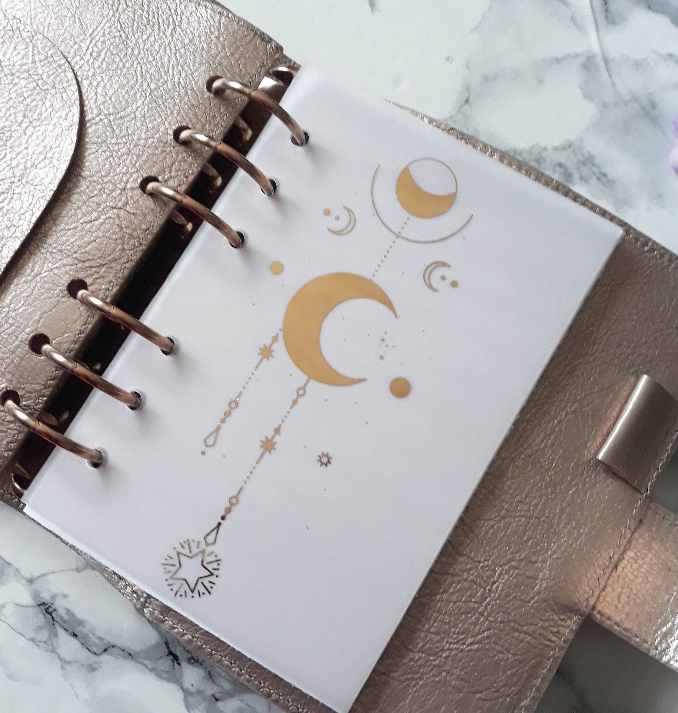 Vellum Foiled Astres Planner Dashboard - Naya Paperie