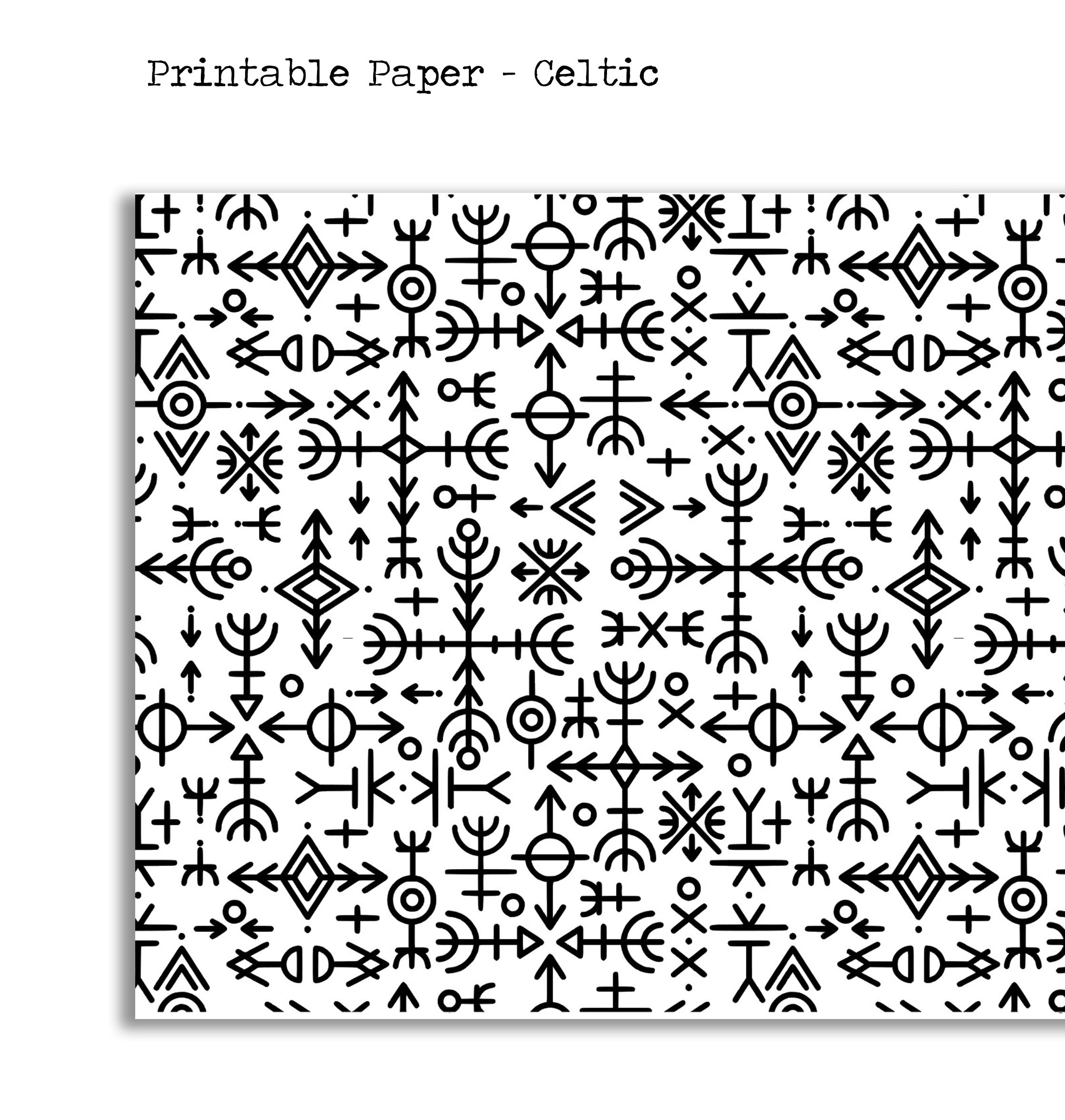 Celtic - Printable Paper - Naya Paperie