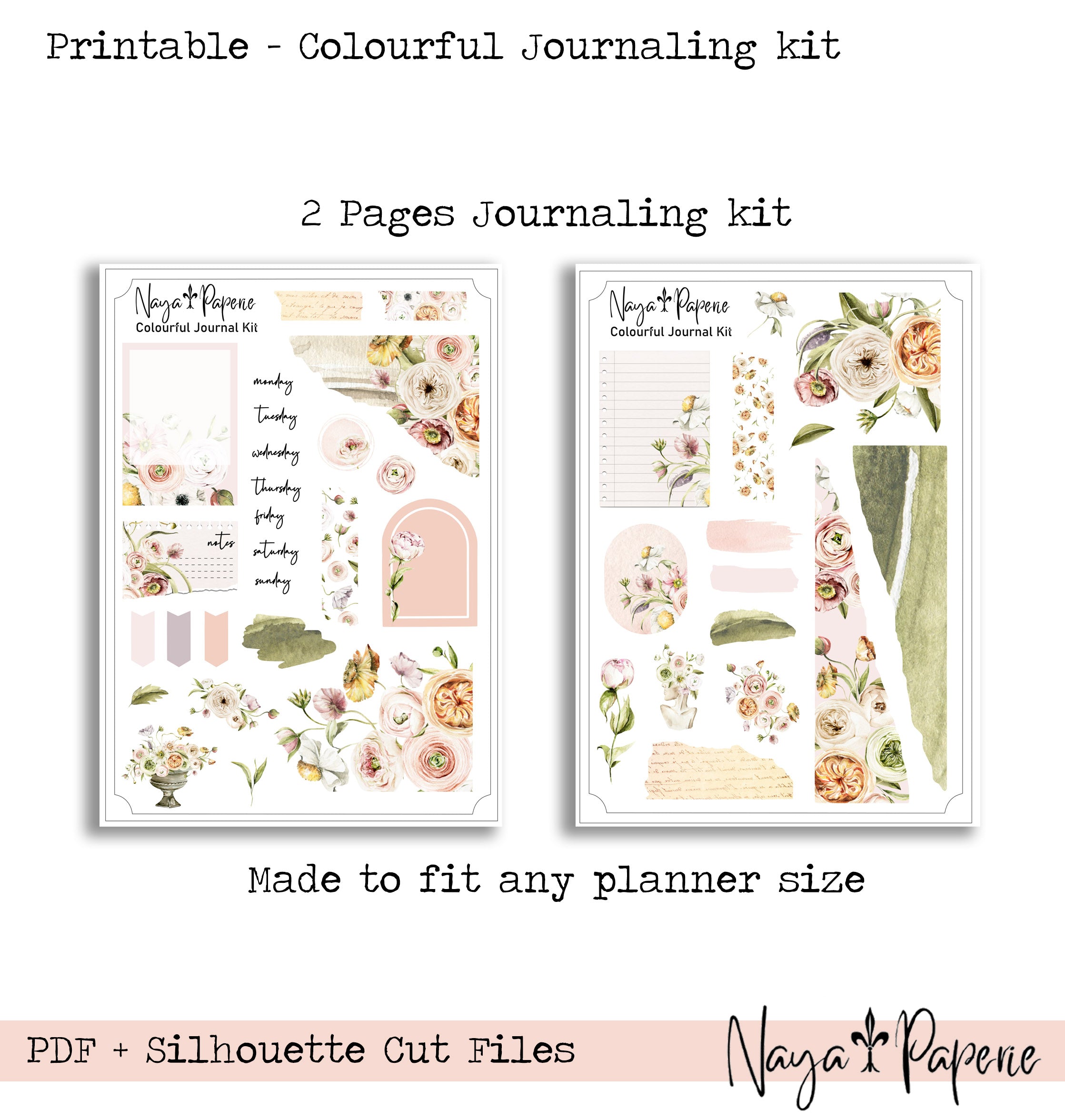 Colourful - Printable Journaling Kit