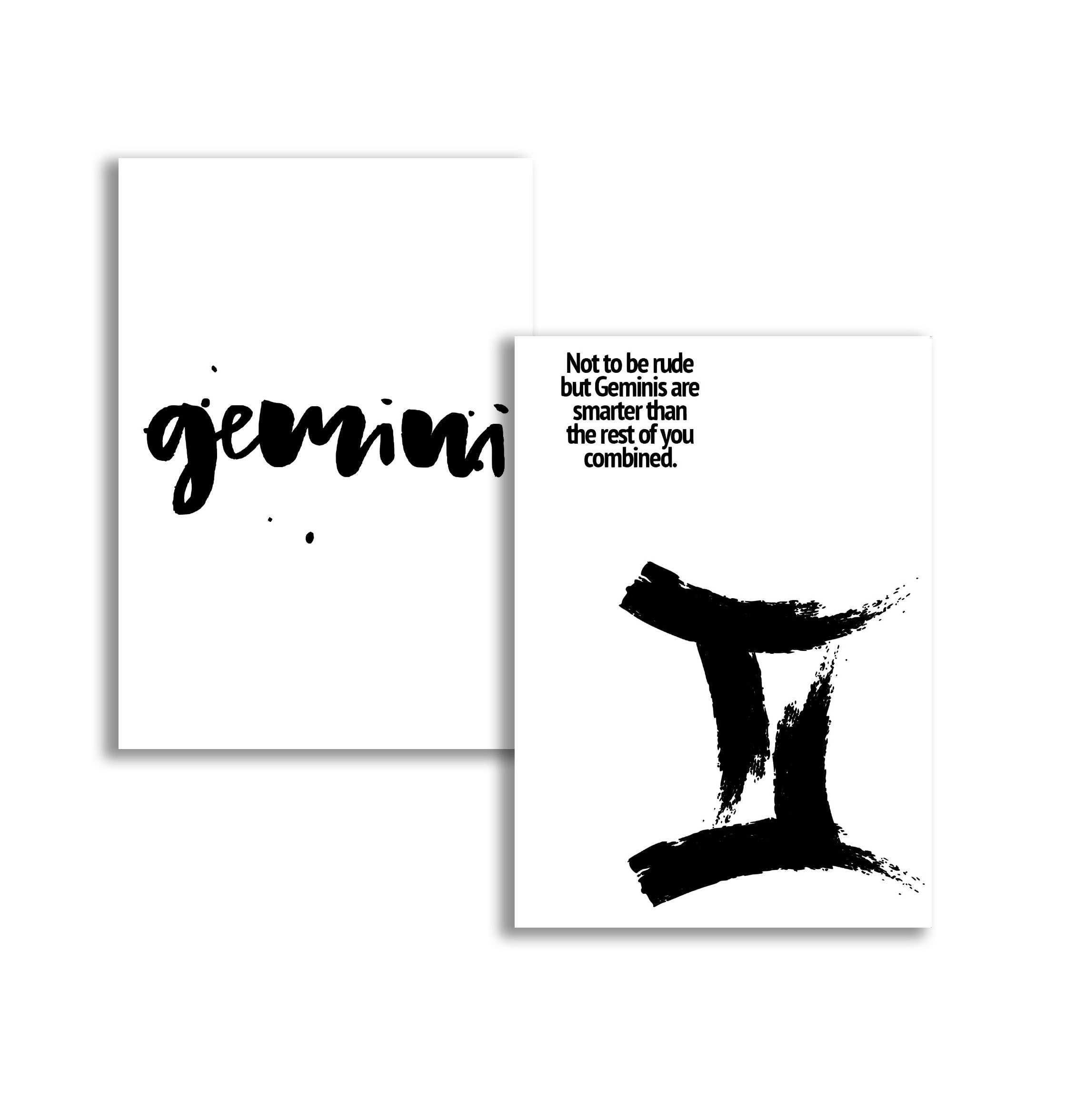 Gemini Bundle - Printable Dashboard - Naya Paperie