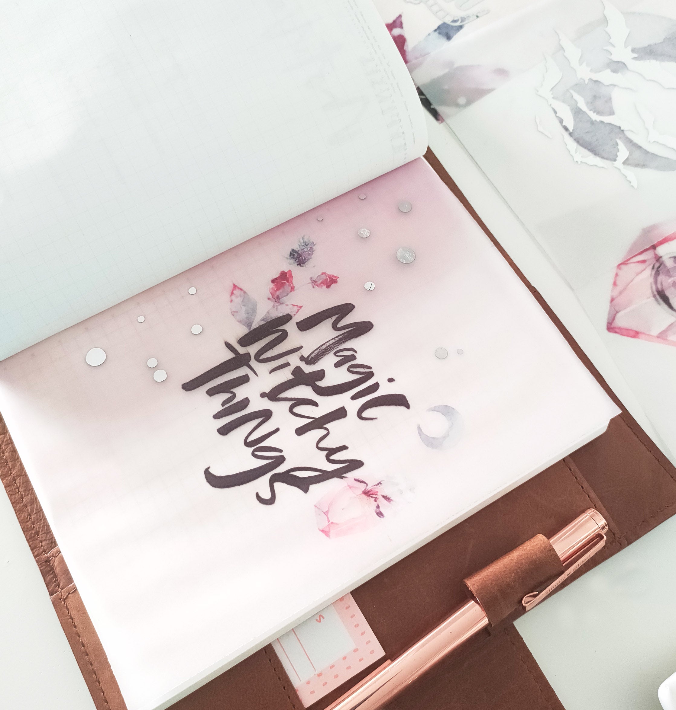 Vellum Foiled "Magic Little Things" Planner Dashboard - Naya Paperie