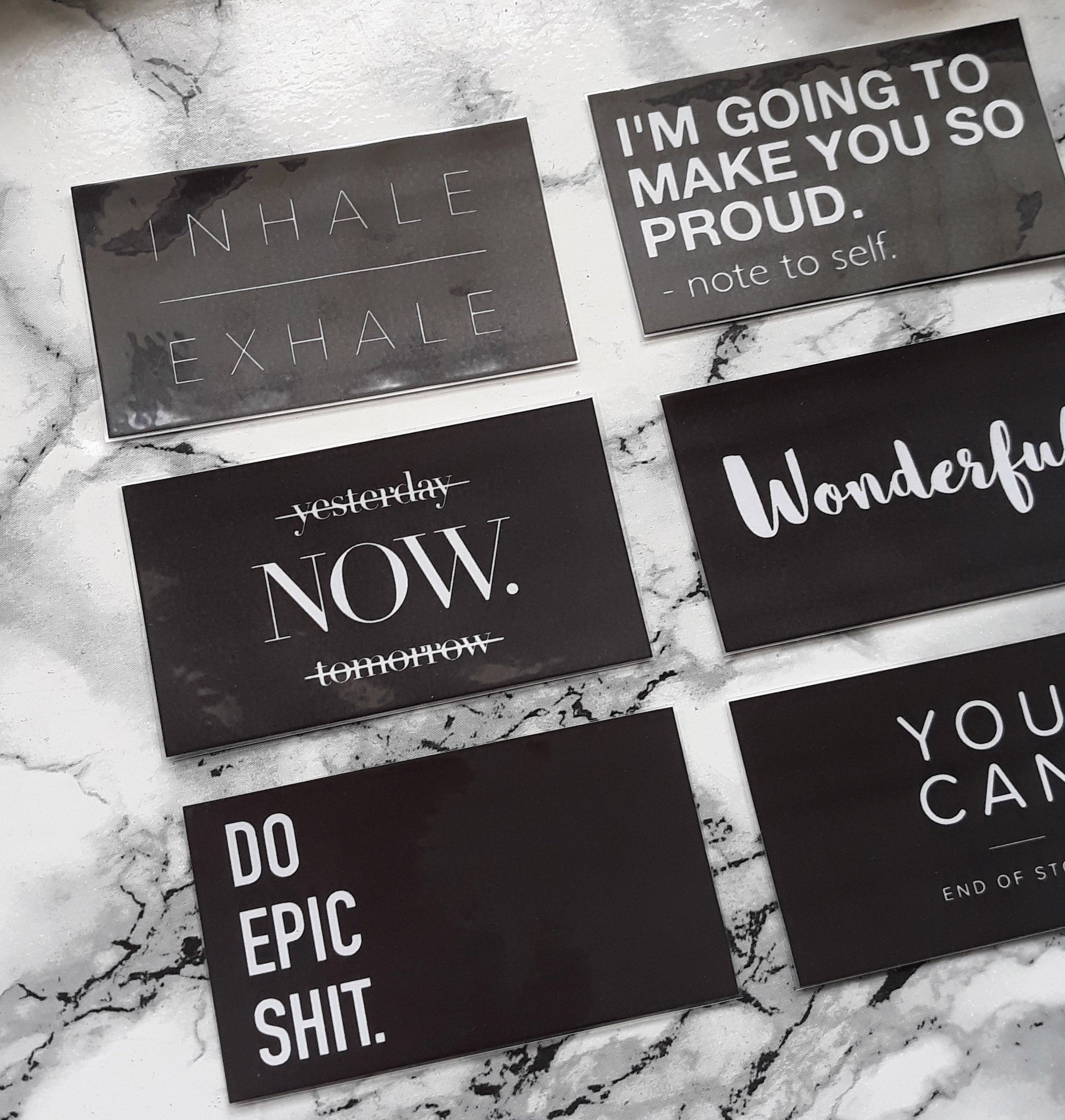 Motivational quotes planner cards - Naya Paperie