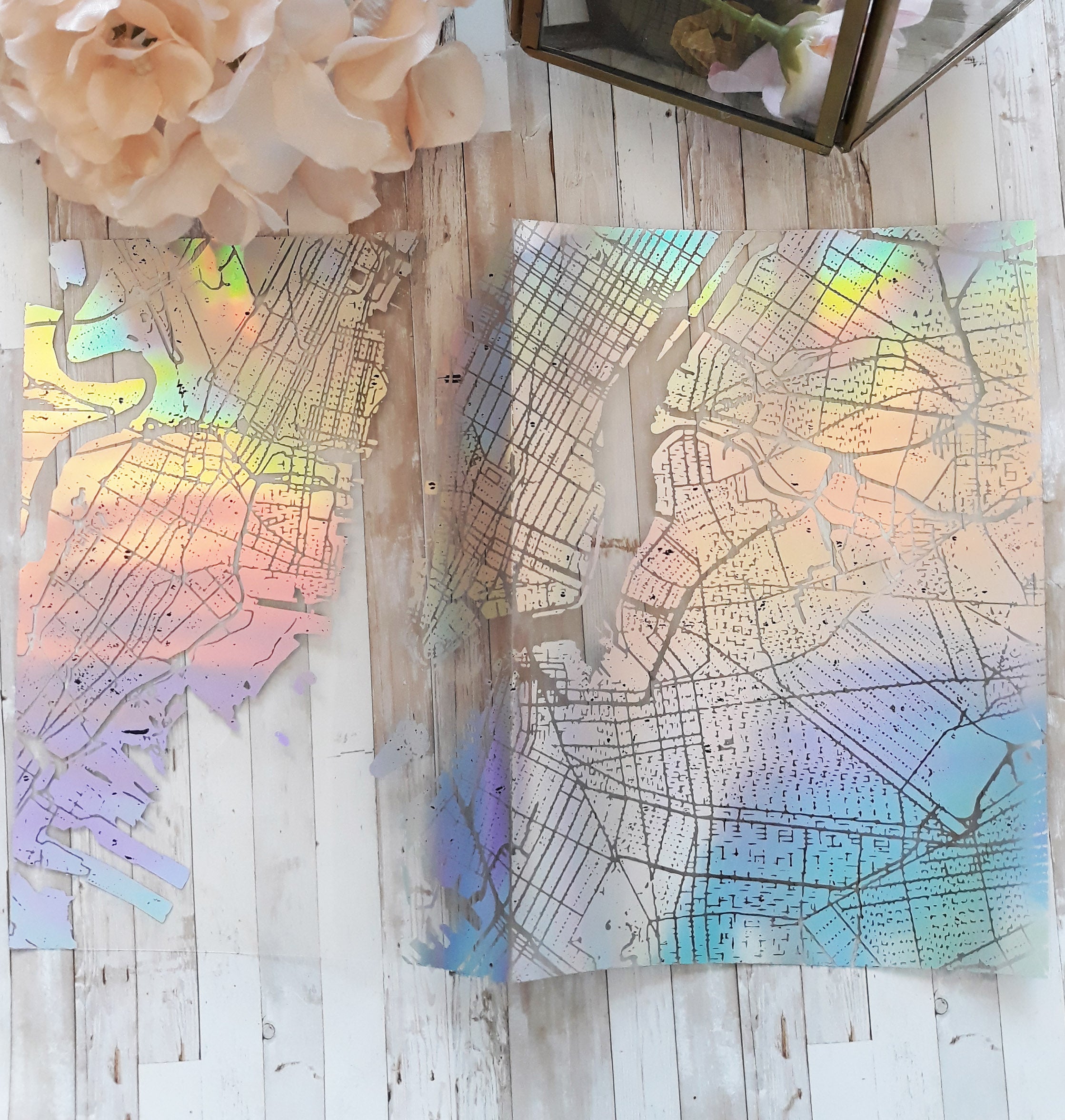Acetate Foiled New York Map Planner Dashboard - Naya Paperie