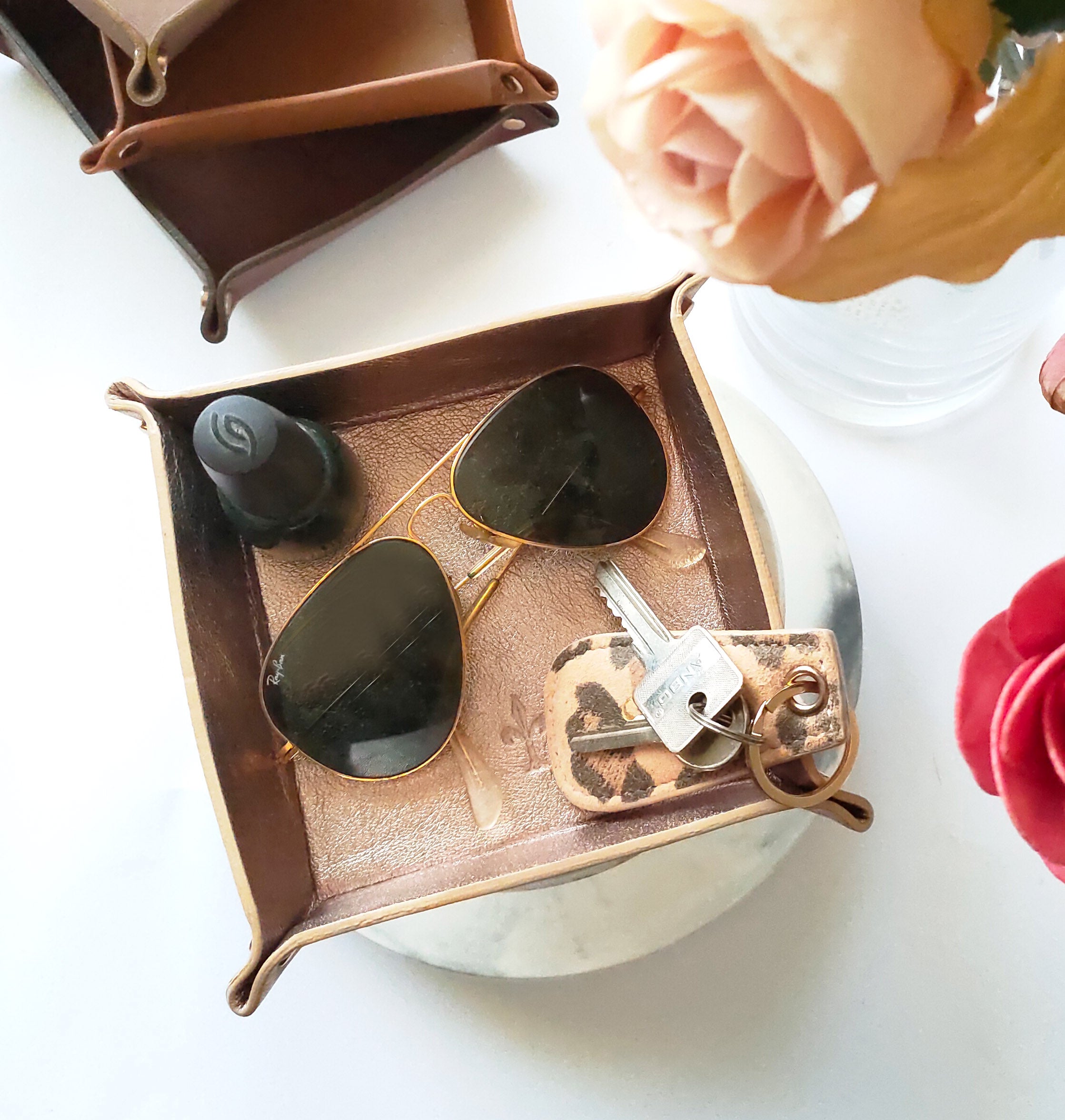 Trinket Tray - Choose your leather - Naya Paperie