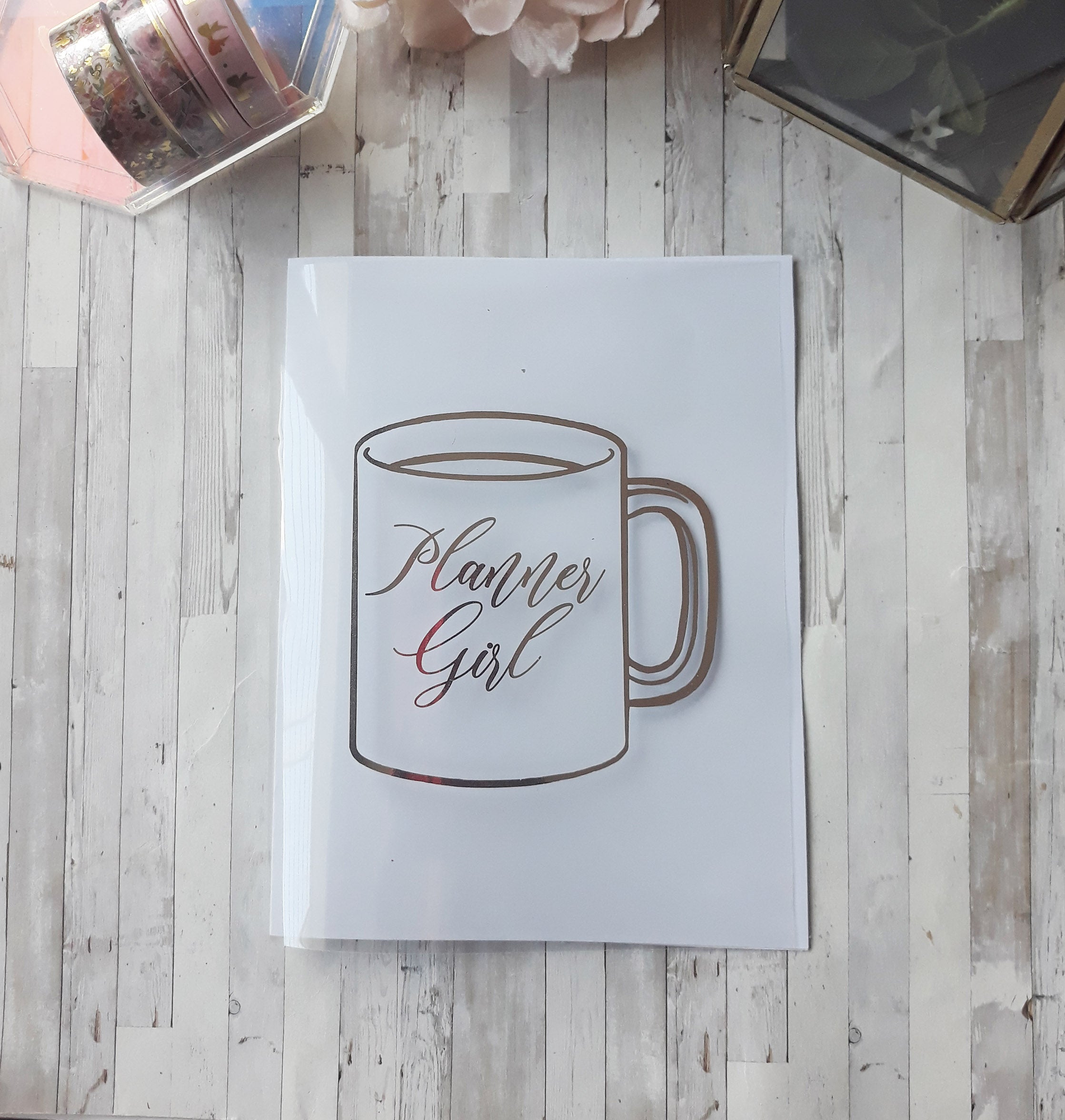Acetate Planner girl mug Planner Dashboard - Naya Paperie